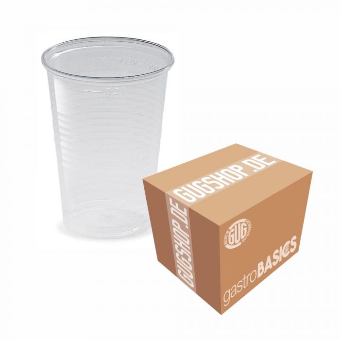 Getränkebecher 0,3L PP transparent Ø7,8cm